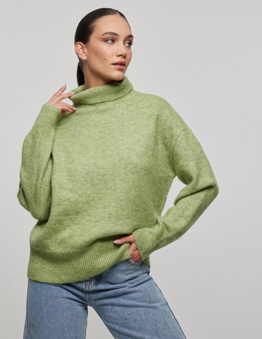 Γυναικείο casual πλεκτό πουλόβερ