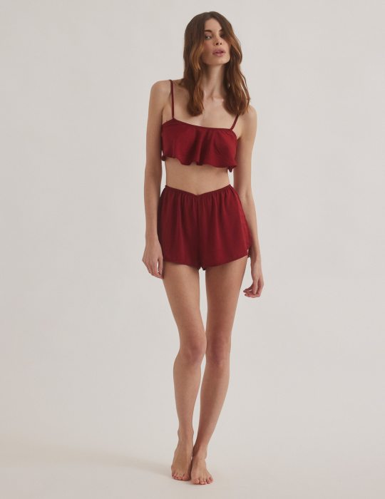 Lingerie σατέν σορτς