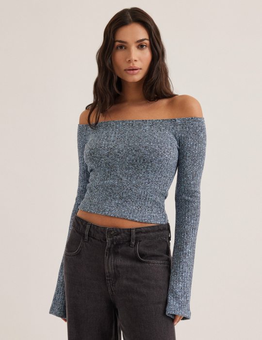 Off-shoulder ριπ τοπ