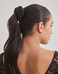 Μαύρο πλεκτό scrunchy
