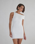 One-shoulder ελαστικό μίνι φόρεμα