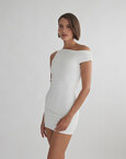 One-shoulder ελαστικό μίνι φόρεμα