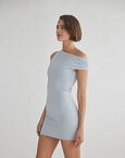 One-shoulder ελαστικό μίνι φόρεμα