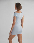 One-shoulder ελαστικό μίνι φόρεμα