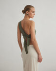 One-shoulder μπλούζα με δέσιμο στην πλάτη