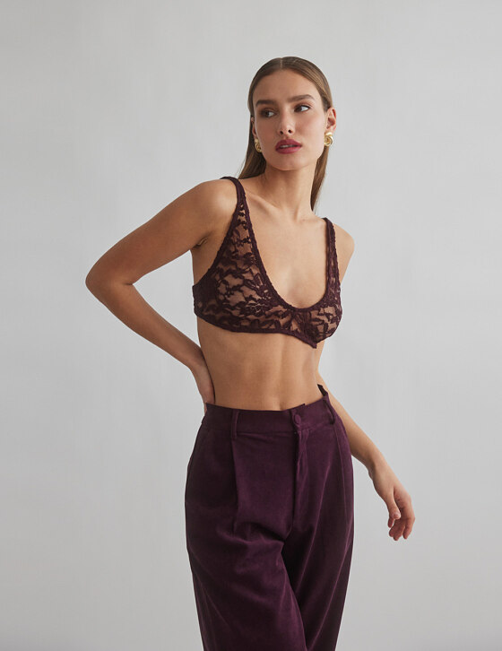 Bralette με δαντέλα