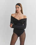 Off-shoulder κορμάκι με ανεστραμμένο ντεκολτέ