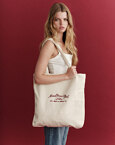 Υφασμάτινη tote bag με κέντημα