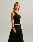 Γυναικεία one-shoulder μπλούζα bamboo
