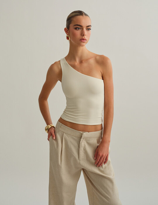 Γυναικεία one-shoulder μπλούζα bamboo