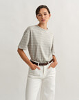 Oversized ριγέ t-shirt