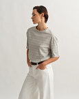 Oversized ριγέ t-shirt