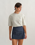 Oversized ριγέ t-shirt