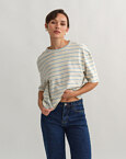 Oversized ριγέ t-shirt