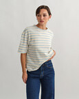Oversized ριγέ t-shirt