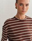 Oversized ριγέ t-shirt