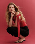 One-shoulder τοπ με δέσιμο