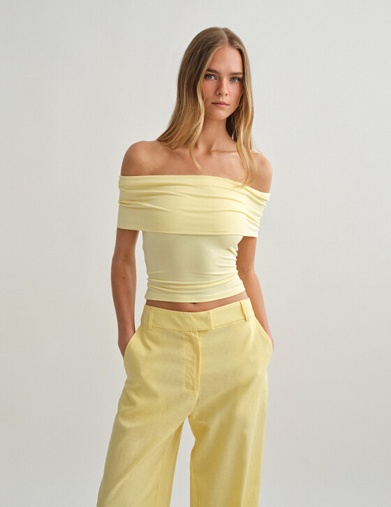 Off-shoulder μπλούζα bamboo