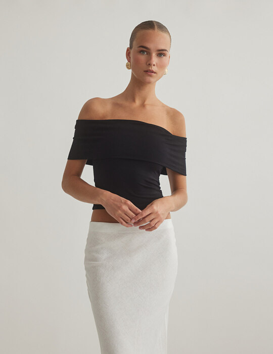 Off-shoulder μπλούζα bamboo