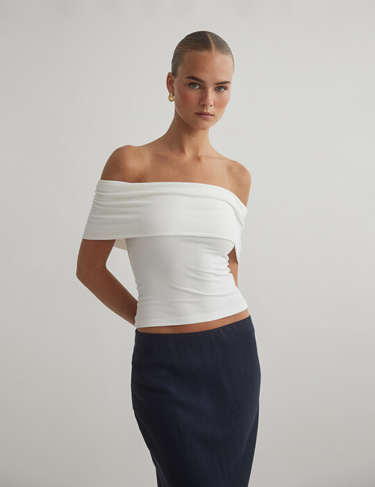 Off-shoulder μπλούζα bamboo
