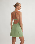 One-shoulder μίνι φόρεμα με ανοιχτή πλάτη