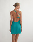 One-shoulder μίνι φόρεμα με ανοιχτή πλάτη