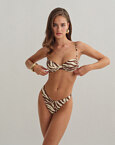 Μπικίνι animal print με μπανέλα