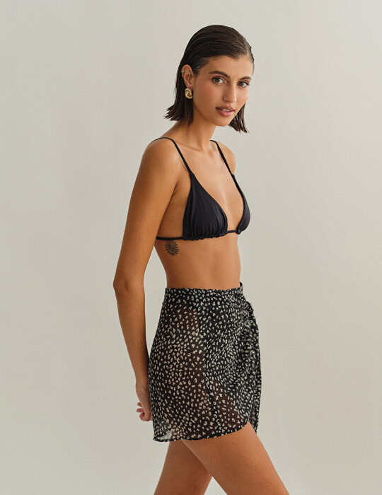 Παρεό με δέσιμο animal print