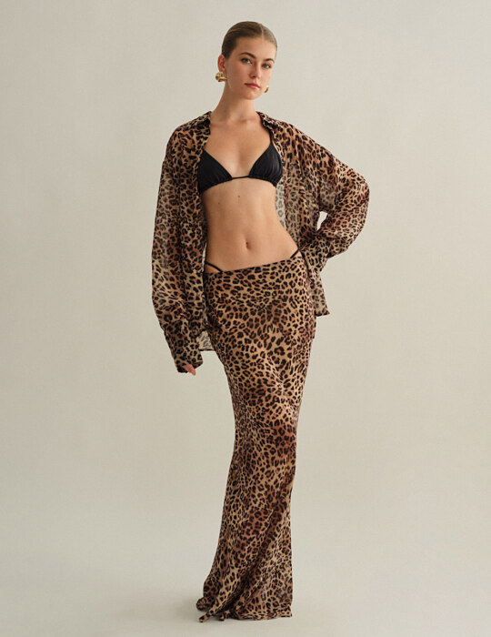 Μακριά φούστα animal print