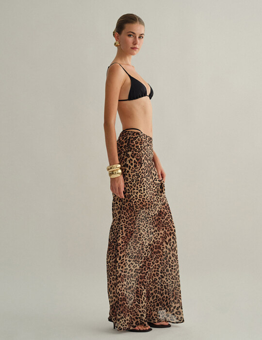 Μακριά φούστα animal print