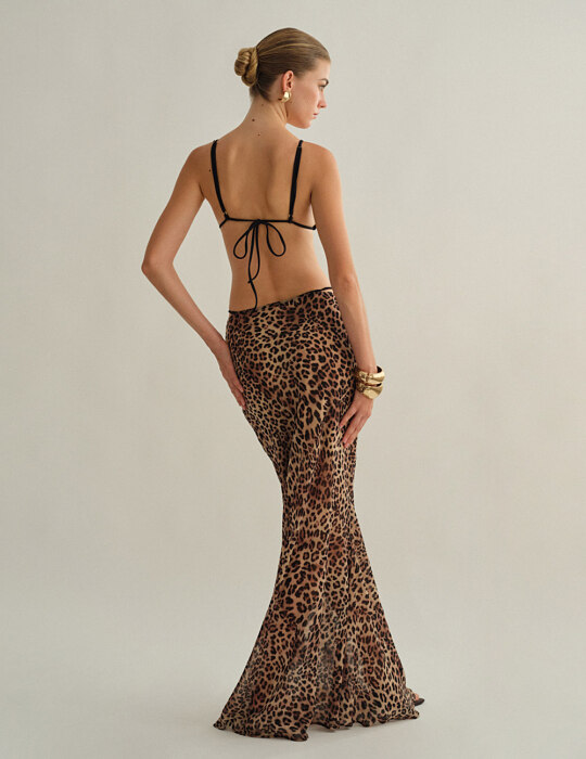 Μακριά φούστα animal print