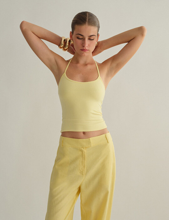 Halter τοπ με δέσιμο bamboo