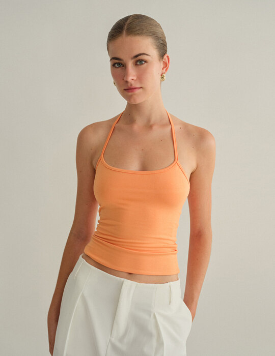Halter τοπ με δέσιμο bamboo