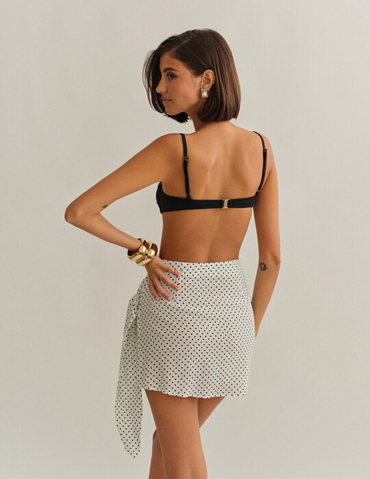 Polka dots παρεό με δέσιμο